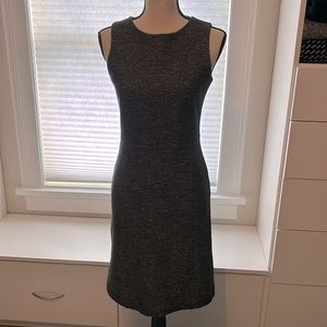 Theory tweed sleeveless dress black/ white marbled size 4 EUC